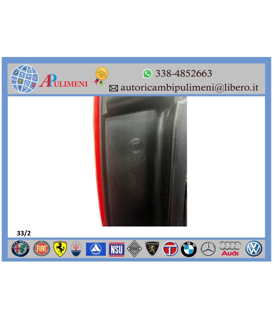 51843643 507554 FANALE POSTERIORE SX COMPLETO FIAT PANDA 312 2012- USATO ORIGINALE