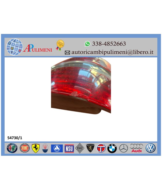 FANALE POSTERIORE DX BIANCO ROSSO A LED MERCEDES CLASSE E W211 USATO ORIGINALE (SCHEGGIATO)