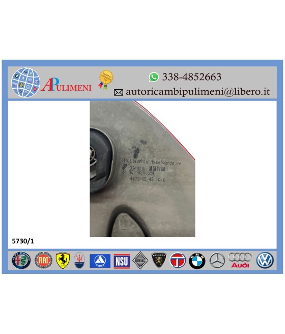 FANALE POSTERIORE DX BIANCO ROSSO A LED MERCEDES CLASSE E W211 USATO ORIGINALE (SCHEGGIATO)