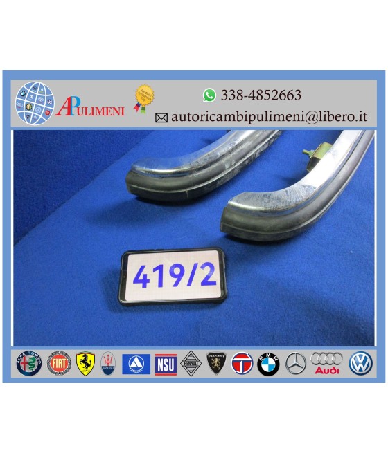 COPPIA PARAURTI ANTERIORE E POSTERIORE C/GOMMA INTERA MODIFICATA FIAT 126 1° S.
