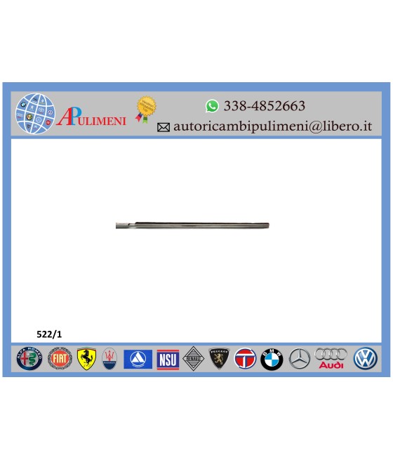 MODANATURA RASCHIAVETRO ACCIAIO INTERNO PORTA SX INNOCENTI MINI MINOR COOPER MK2 MK3