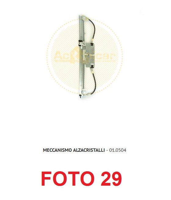 MECCANISMO ALZACRISTALLO...