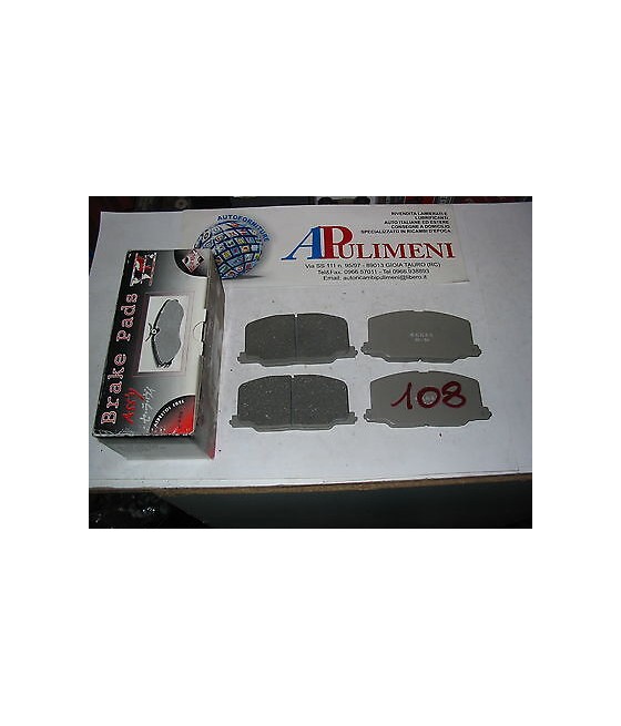 SERIE PASTICCHE FRENO (BRAKE-PADS) ANT PER TOYOTA CELICA 1.6 2.0 87-94