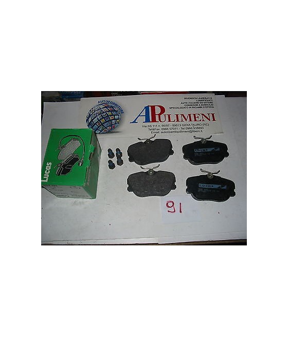 SERIE PASTICCHE FRENO (BRAKE-PADS) ANT VOLVO 440/460/480 COUPE 88-97