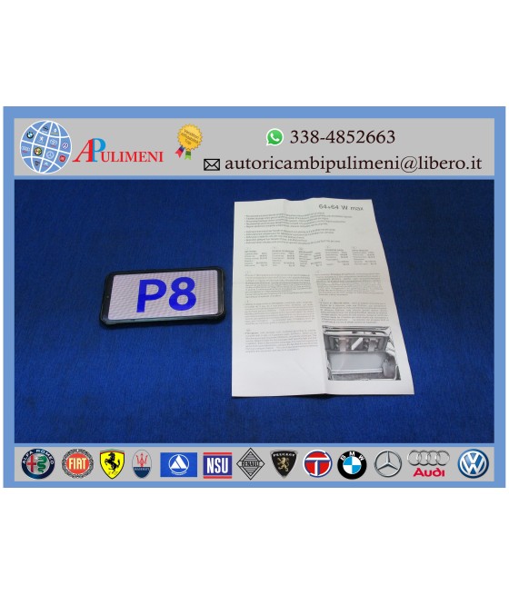 1/732 MENSOLA CAPPELLIERA NERA AUDIO AUTOSONIK SPEEKER FIAT TIPO