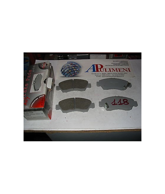 SERIE PASTICCHE FRENO ANT PER HONDA CIVIC 1.5 1.6 COUPE CRX 91-95
