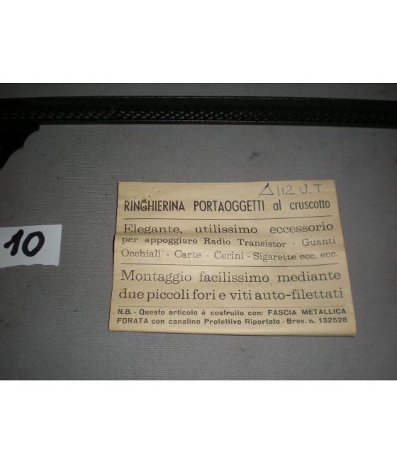 RINGHIERINA GRIGLIA PORTAOGGETTI CRUSCOTTO AUTOBIANCHI A112 U.T.