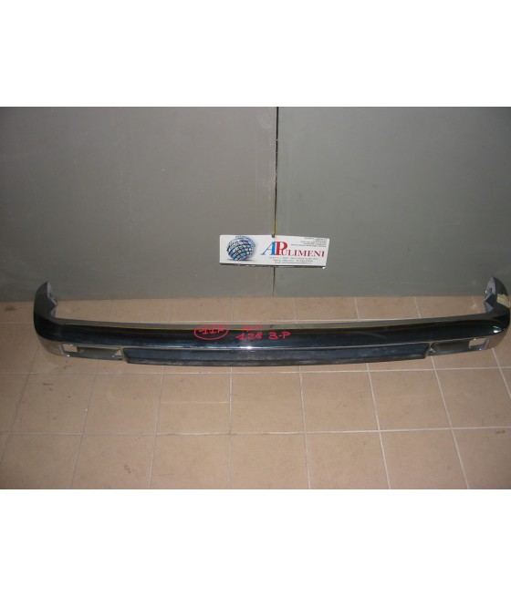 PARAURTI ANTERIORE CROMATO C/GOMMA FIAT 128 3P COUPE' NUOVO!