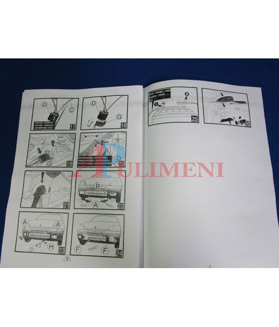 088354 KIT FARI FENDINEBBIA C/CABLAGGIO H1 RENAULT CLIO 05/96-02/98 VALEO CIBIE'