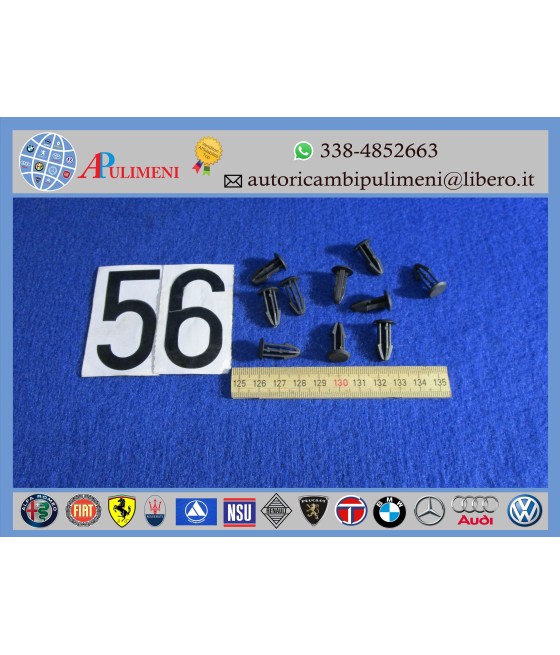 CLIP MOLLETTA 10 PZ GUARNIZIONE PORTE LANCIA DELTA HF INTEGRALE 16V EVOLUZIONE