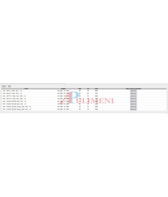 MARMITTA TUBO COLLETTORE TOLEDO 91-92 VW GOLF II JETTA 83-91 PASSAT III 1.6 88-