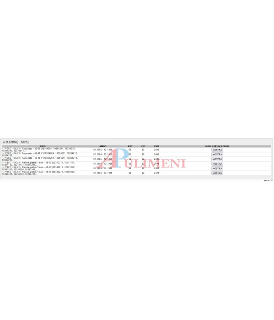 MARMITTA SILENZIATORE CENTRALE IVECO DAILY TURBO 35.10 40.10 45.10 49.10 85-89