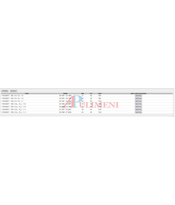 561124 MARMITTA TUBO CENTRALE CITROEN SAXO 1.0i 1.1i 96- PEUGEOT 106 1.0 1.1 91-