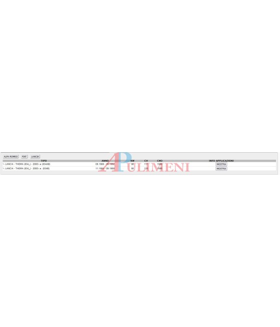 MARMITTA TUBO CENTRALE ALFA 164 FIAT CROMA 85-90 LANCIA THEMA 2.0 ie 8V 84-91