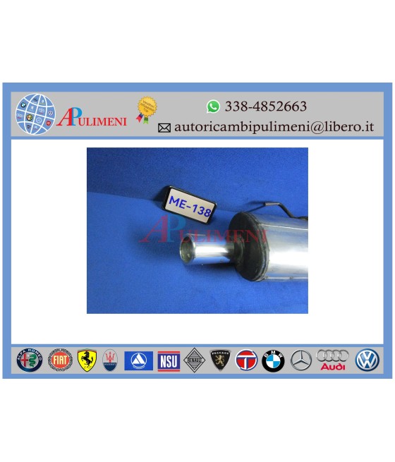 RN230502 MARMITTA SILENZIATORE TERMINALE ACCIAIO RENAULT CLIO 1.2 16V -99 CECAM