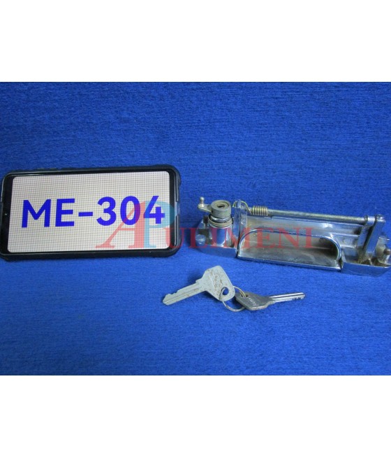 MANIGLIA ESTERNA PORTA ANT DX C/CHIAVE ZAMA CROMATA AUTOBIANCHI A111