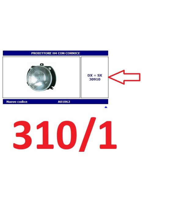 30910 FARO PROIETTORE DX SX...