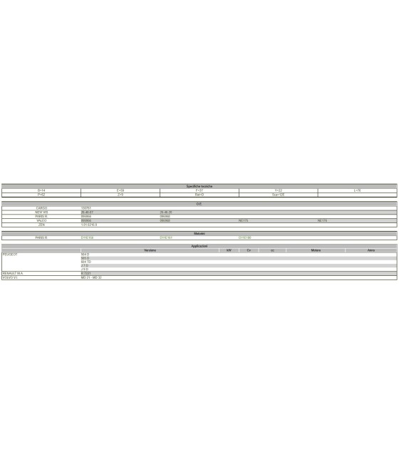 PIGNONE MOTORINO AVVIAMENTO PEUGEOT 504 505 604 J7 J9 DS RENAULT R7221 VOLVO MD21