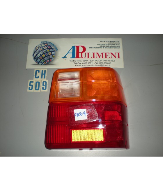 PLASTICA TRASPARENTE FANALE POSTERIORE DX FIAT UNO MK1 83-89  LEART-ARIC-VELAUX