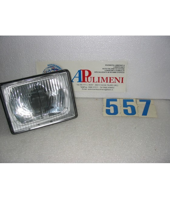 FARO PROIETTORE DX H4 BORDO CROMO INNOCENTI MINI 90 120 DE TOMASO 12/74- SIEM