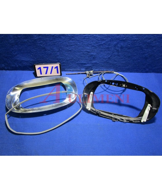 CORNICE FARO C/SUPPORTO ACCIAIO CROMATO CITROEN AMI 6 ORIGINALE