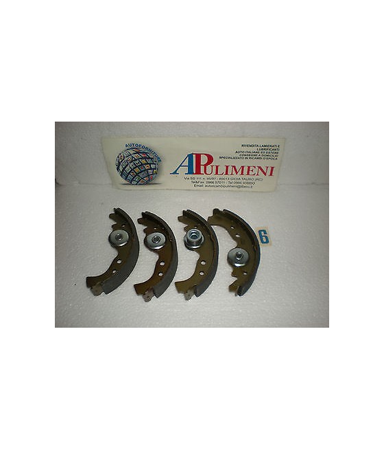 84090 GANASCE FRENO (BRAKE SHOE) POSTERIORE FIAT 127 D FIORINO PERMAFUSE 185x31