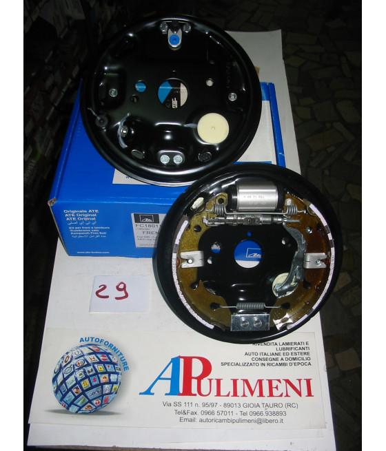 KIT GANASCE MASSE FRENO POST. FIAT 500 312 PANDA 169 FORD KA 09 C/ABS (NO ATE)
