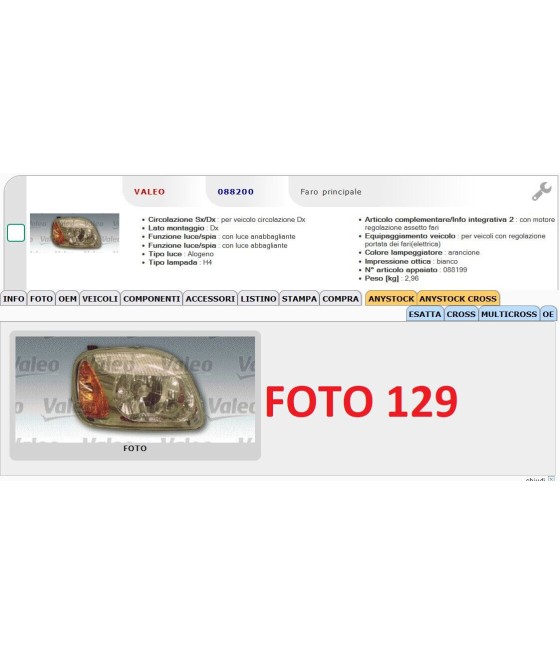 088200 FARO PROIETTORE...