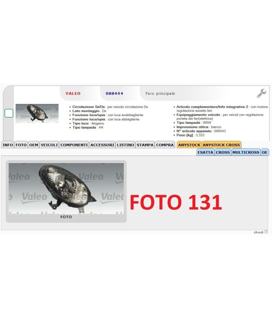 088444 FARO PROIETTORE...
