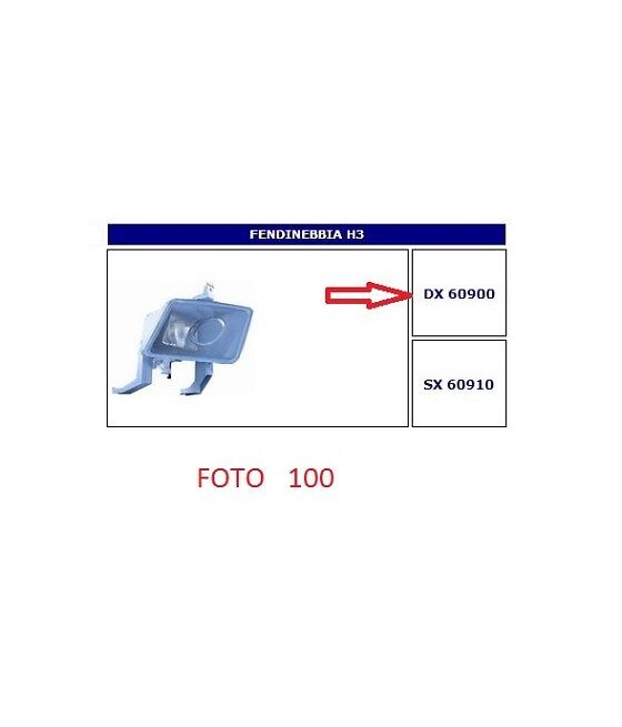 60900 FARO FENDINEBBIA DX...