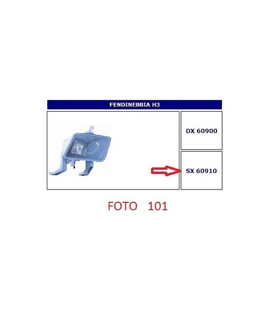 60910 FARO FENDINEBBIA SX...