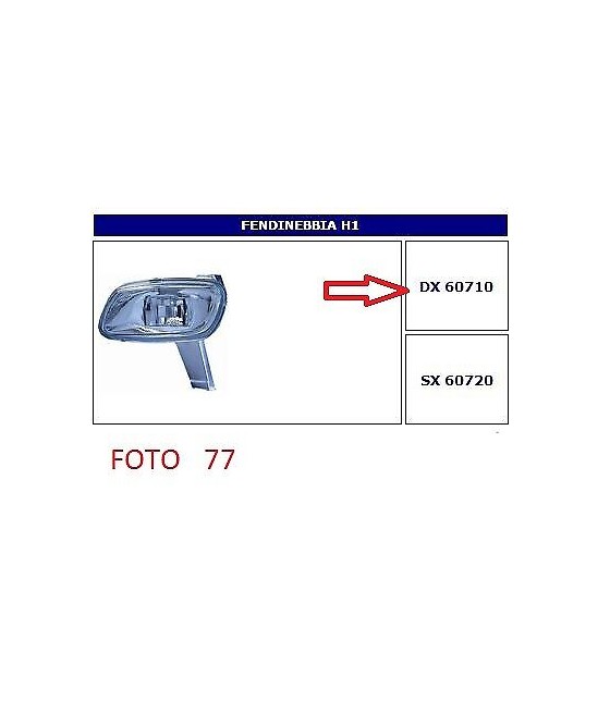 60710 FARO FENDINEBBIA DX...