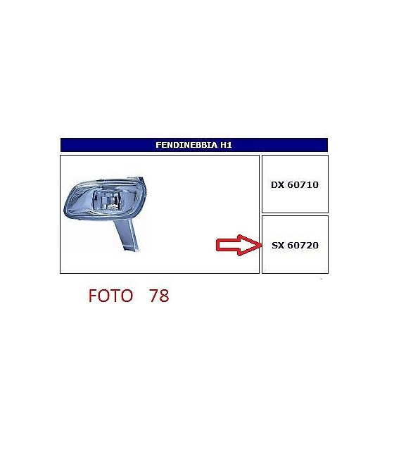 60720 FARO FENDINEBBIA SX...