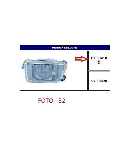 60410 FARO FENDINEBBIA DX...