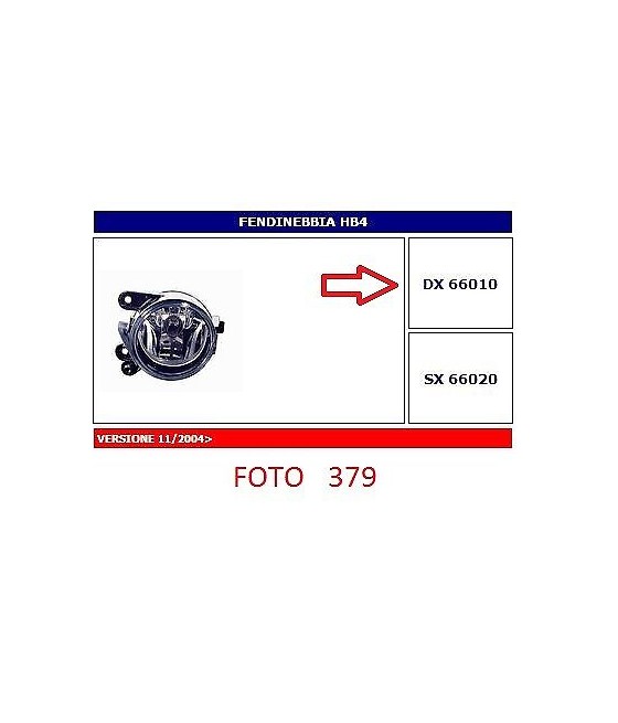 66010 FARO FENDINEBBIA (FOG...