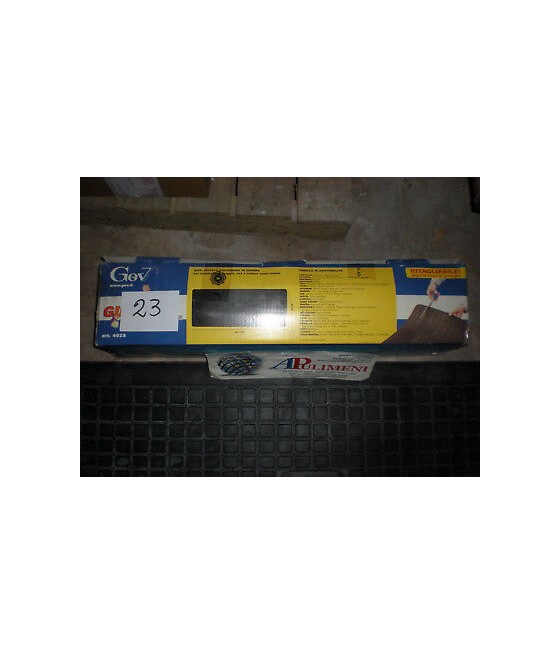 4028 SERIE TAPPETI MAXI POSTERIORE GOMMA NERO RITAGLIABILE UNIVERSALE GEV