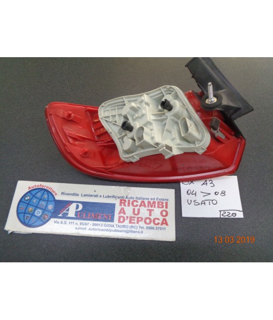 LLE721 FANALE POSTERIORE (REAR LAMP) DX ESTERNO AUDI A3 II SPORTBACK 5P 04 - 08
