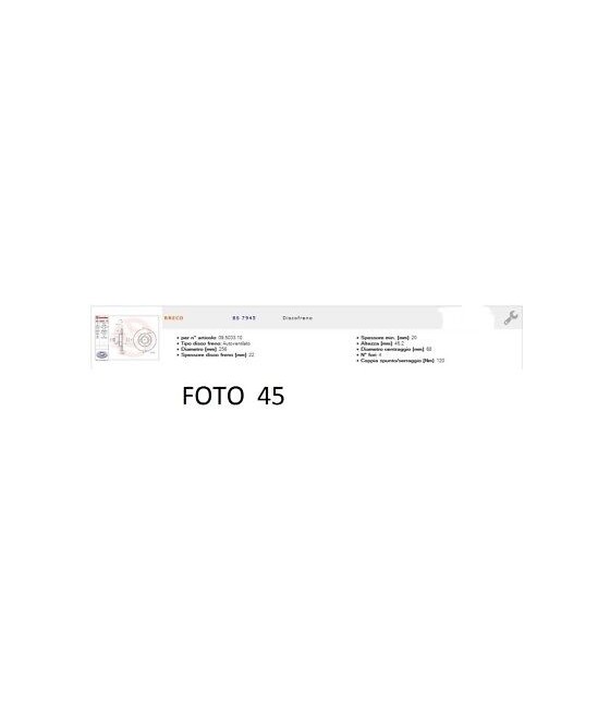 15746 BS7945 COPPIA DISCHI...