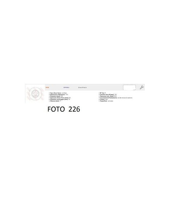 17532 COPPIA DISCHI FRENO...