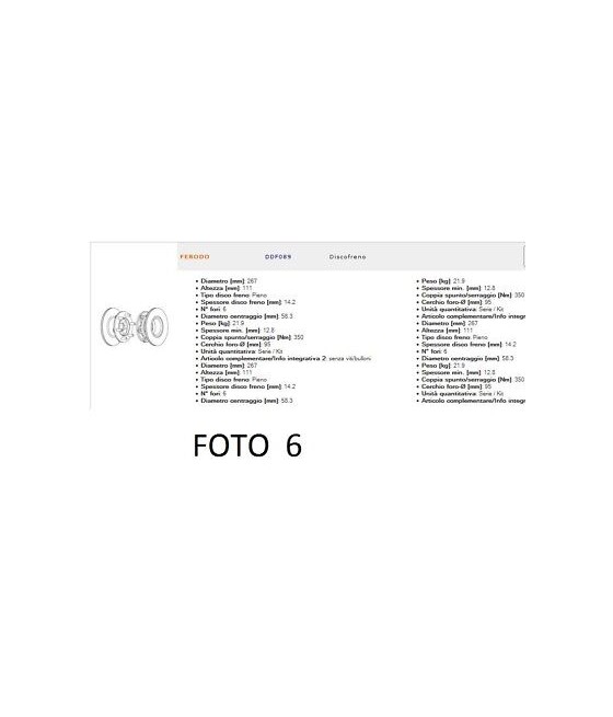 15032 DDF089 COPPIA DISCHI...