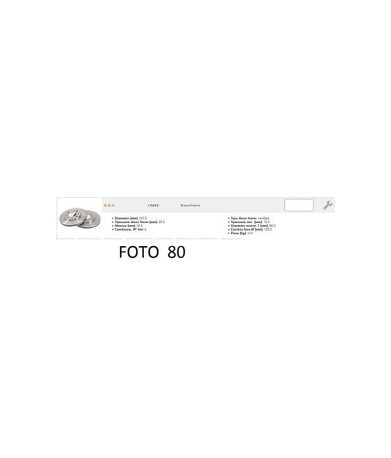 15880 P1171V COPPIA DISCHI...