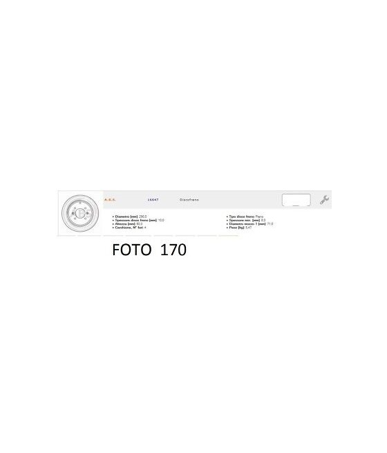 16647 X601076 COPPIA DISCHI...
