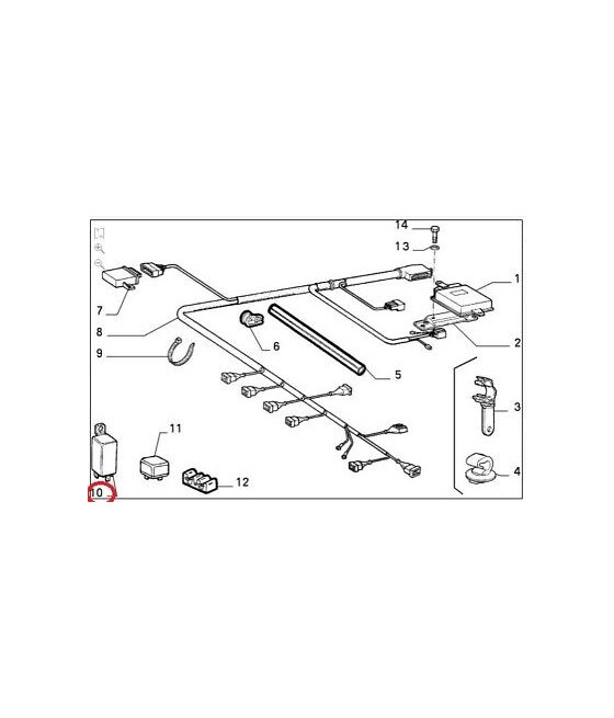 7750754 TELERUTTORE IMPIANTO AD INIEZIONE FIAT CROMA IE-IE TURBO FL90 ORIGINALE