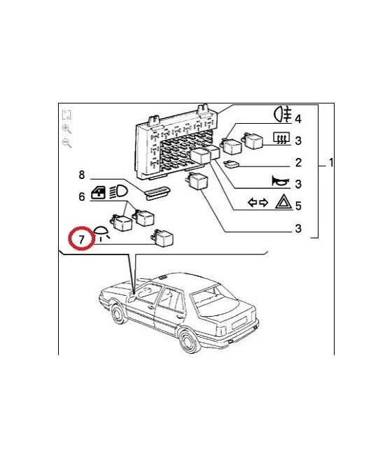 82465300 RELE' DISPOSITIVO REGOLAZIONE LUCE QUADRO SEGNALAZIONE FIAT CROMA