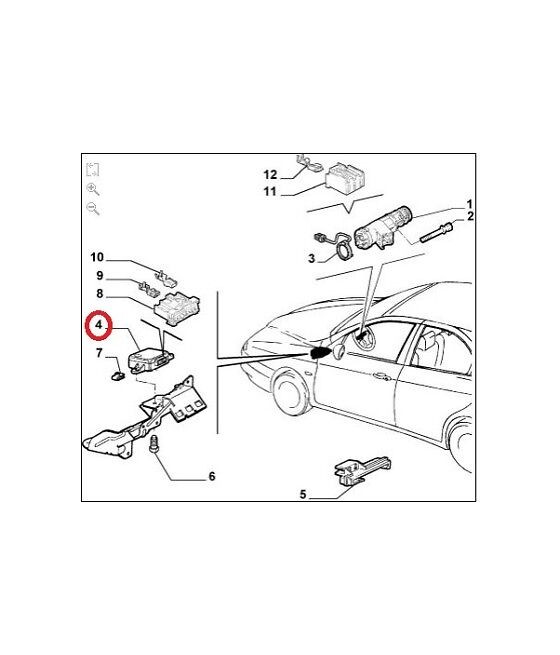 60653687 CENTRALINA ELETTRONICA AVVIAMENTO MOTORE ALFA ROMEO 156 ORIGINALE