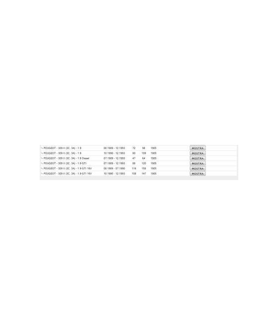 890 TESTINA SNODO BRACCIO STERZO PEUGEOT 104 205 304 305 309 CITROEN C15 LNA VIS