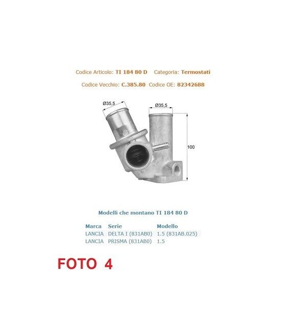 C.385.80 TERMOSTATO LANCIA...