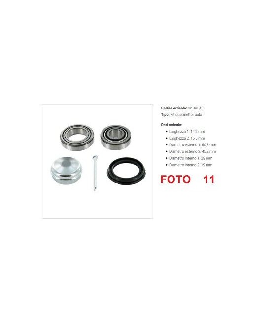 VKBA542 KIT CUSCINETTI...