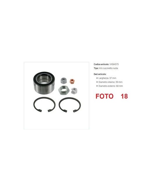 VKBA575 KIT CUSCINETTI...
