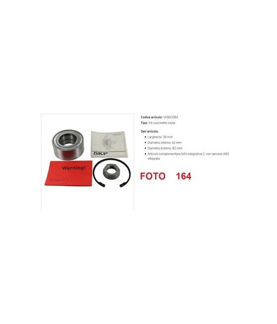 VKBA3584 KIT CUSCINETTO...